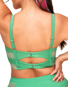 Adore Me Daeny Bra in color Absinthe Green and shape two piece