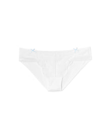 Adore Me Clera Bikini Panty in color Bright White and shape bikini