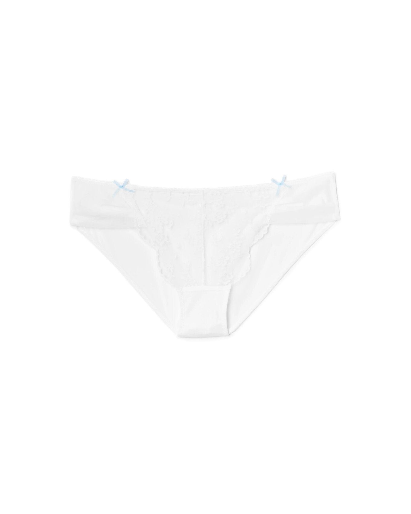 Adore Me Clera Bikini Panty in color Bright White and shape bikini
