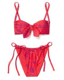 Adore Me Sienna Bra in color Joyful Daisies C02 and shape two piece