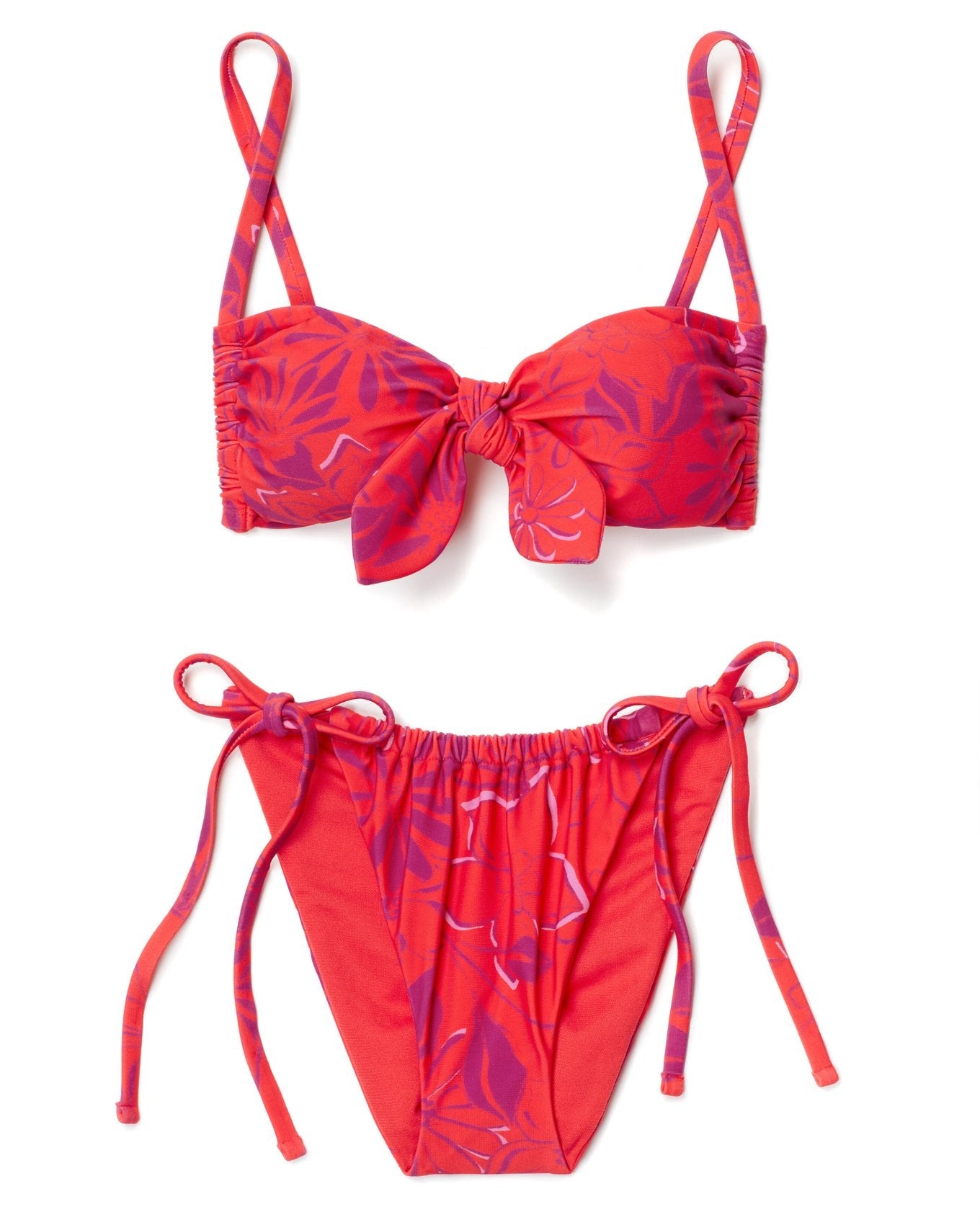 Adore Me Sienna Bra in color Joyful Daisies C02 and shape two piece