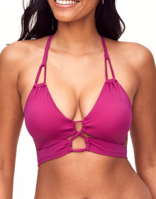 Adore Me Tatiana Bikini Bra in color Festival Fuchsia and shape two piece