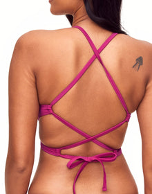 Adore Me Tatiana Bikini Bra in color Festival Fuchsia and shape two piece