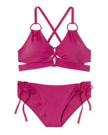 Adore Me Tatiana Bikini Bra in color Festival Fuchsia and shape two piece