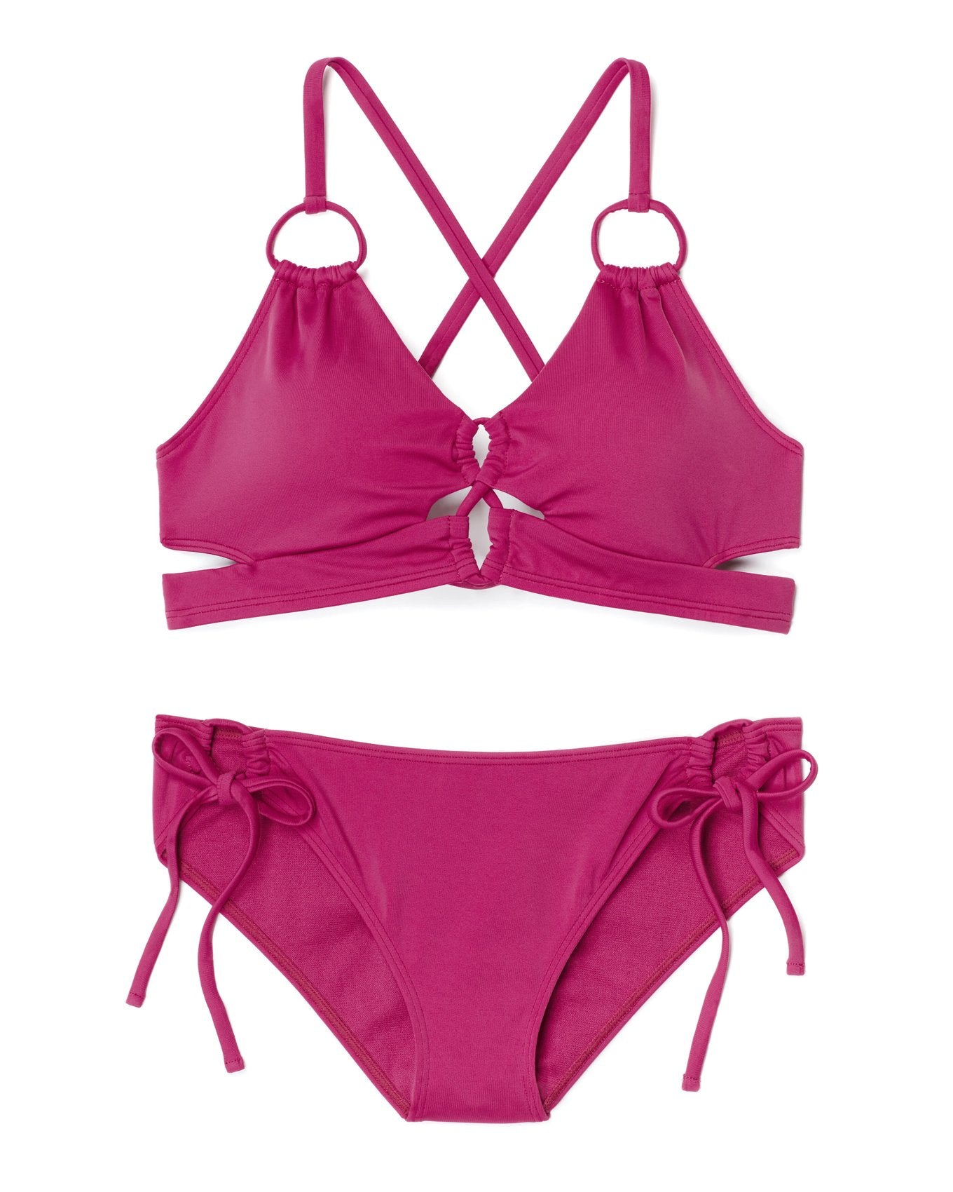 Adore Me Tatiana Bikini Bra in color Festival Fuchsia and shape two piece