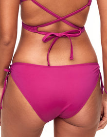 Adore Me Tatiana Bikini Bottom in color Festival Fuchsia and shape bikini