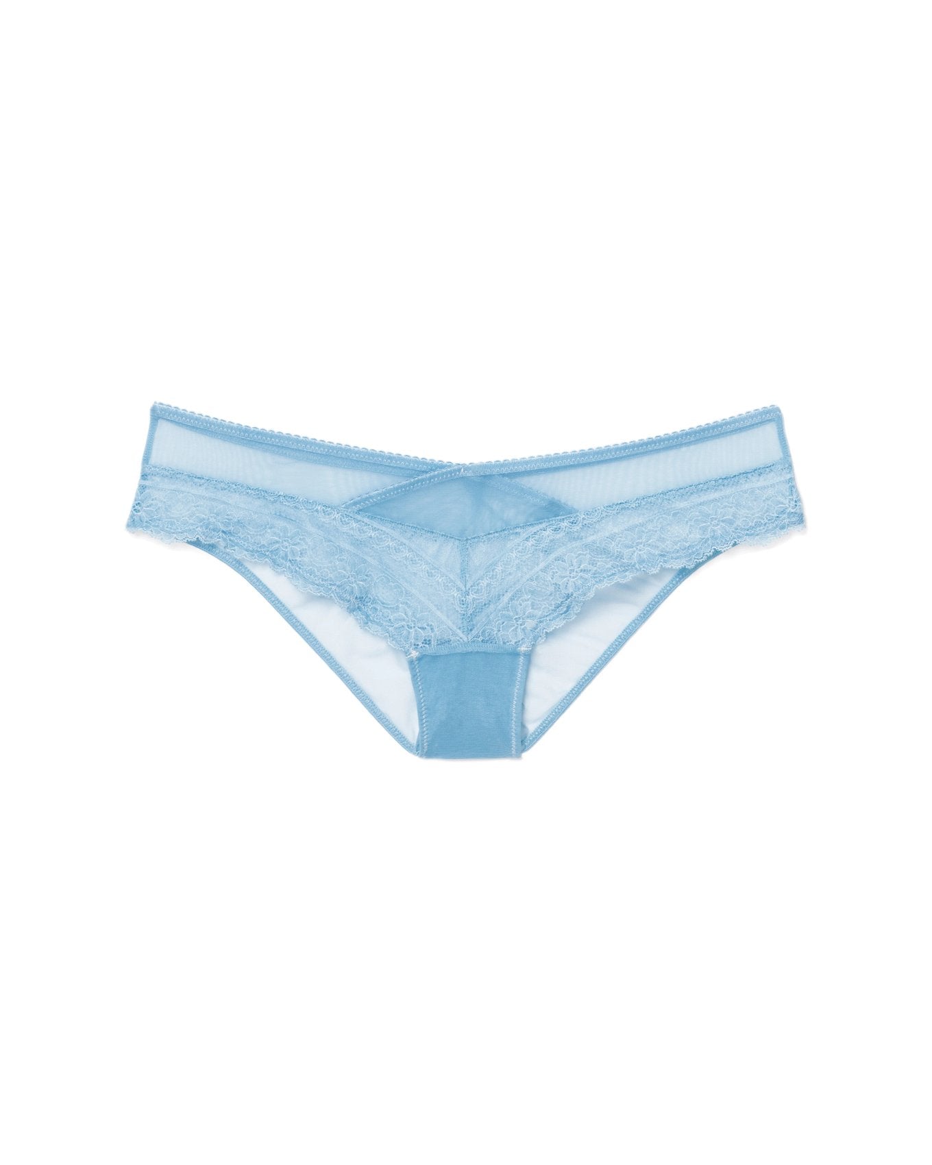 Adore Me Mindi Cheeky Panty in color Airy Blue and shape cheeky