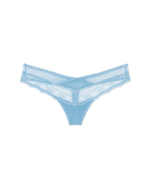 Adore Me Mindi in color Airy Blue and shape thong