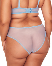 Adore Me Mindi Cheeky Panty in color Airy Blue and shape cheeky