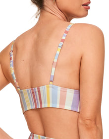 Adore Me Nina Bra in color Sun Soaked Stripe C03 and shape two piece