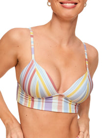 Adore Me Nina Bra in color Sun Soaked Stripe C03 and shape two piece