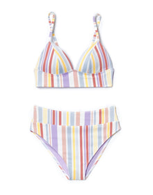 Adore Me Nina Bra in color Sun Soaked Stripe C03 and shape two piece