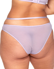 Adore Me Kaia Brazilian Cheeky in color Pastel Lilac and shape cheeky