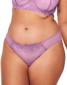 Adore Me Marella Bikini Panty in color Dusty Lavender and shape bikini
