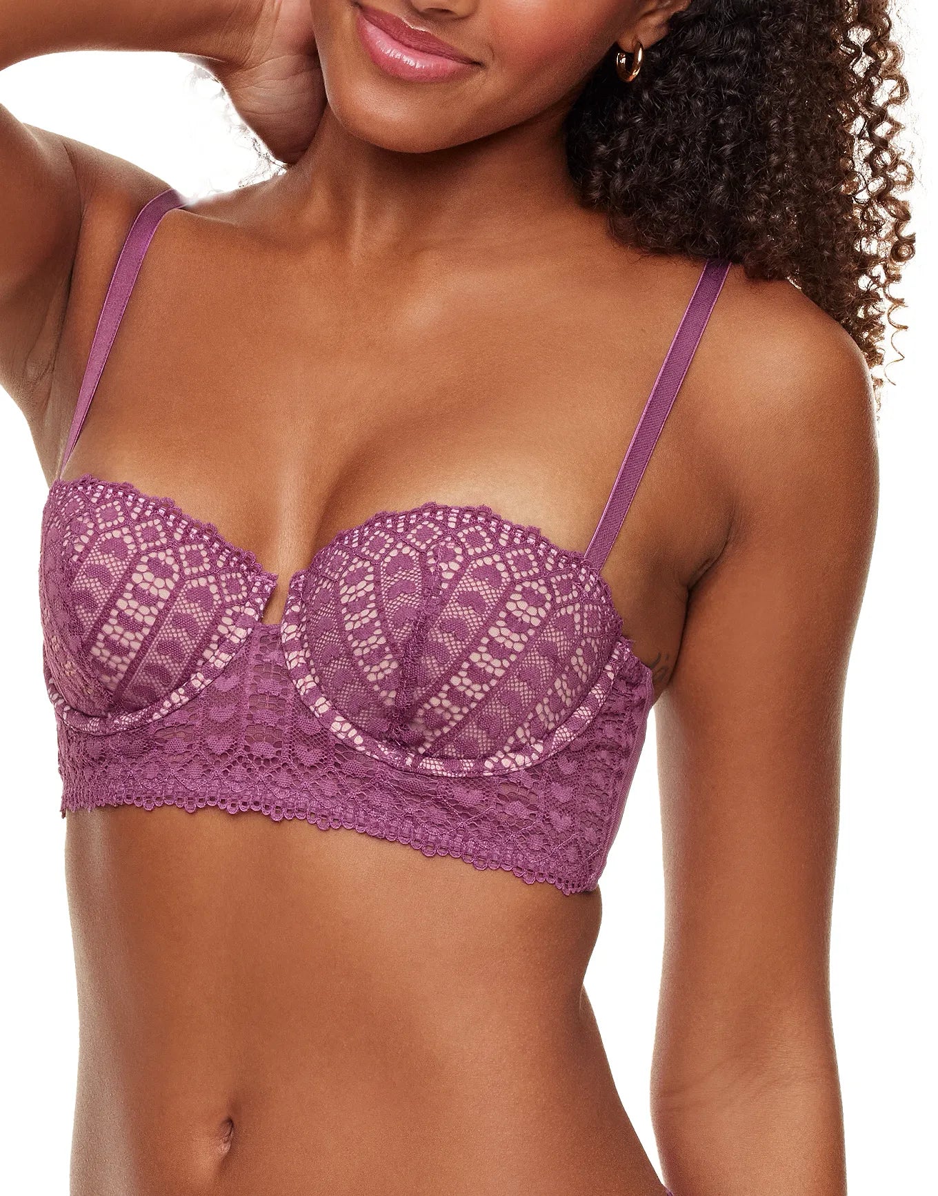Adore Me Nymphadora in color Grape Kiss and shape balconette