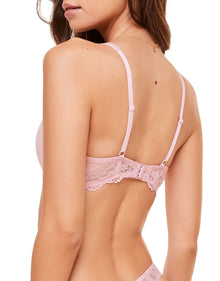 Adore Me Joslyn Push-Up Plunge in color Bleached Mauve and shape plunge