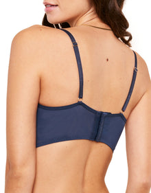 Adore Me Margaritte Push-Up Balconette in color Medieval Blue and shape balconette
