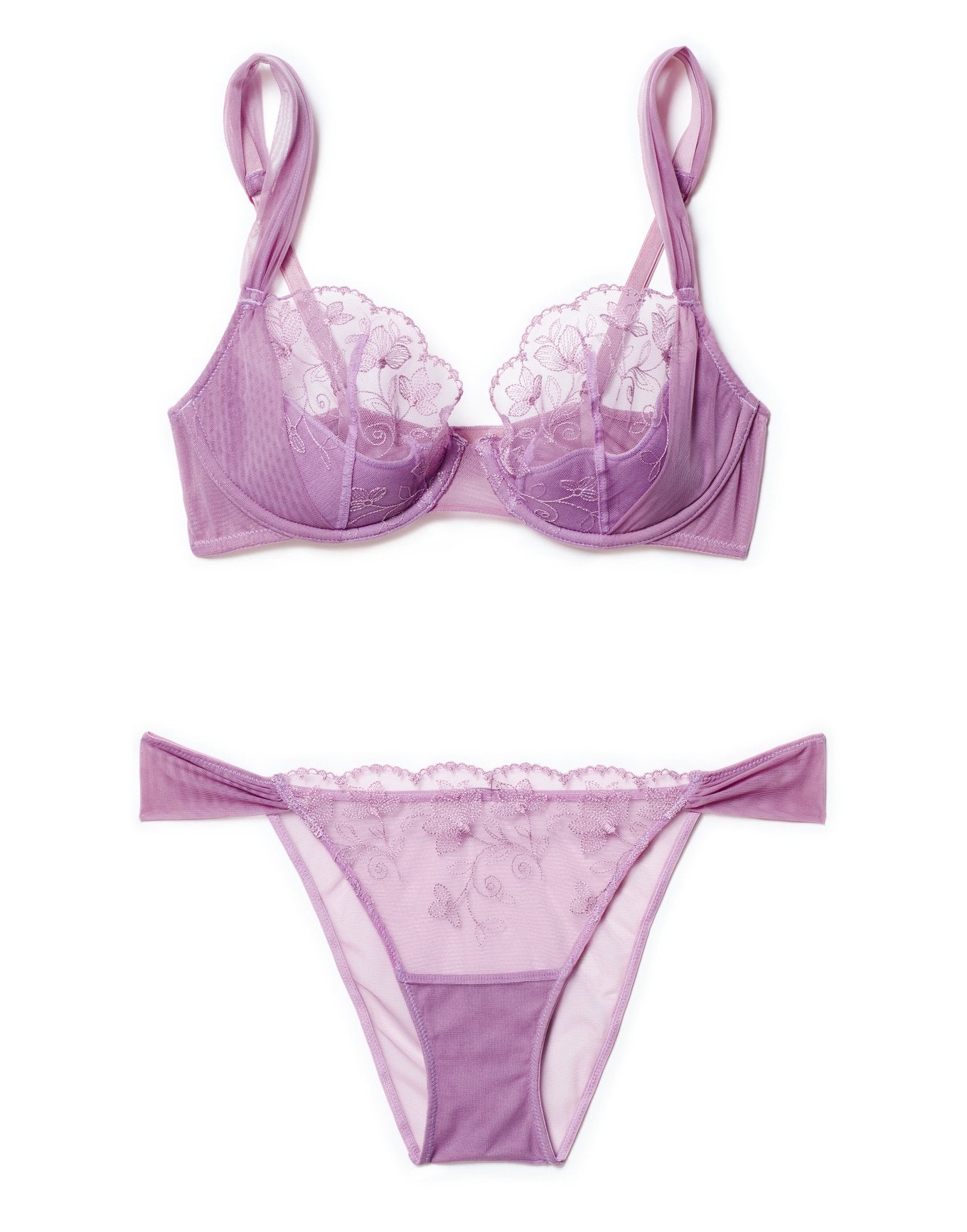 Adore Me Sofia Contour Bra in color Mulberry and shape demi
