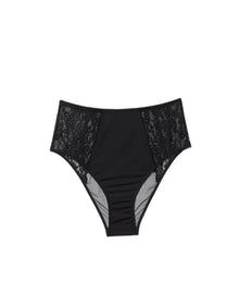 Adore Me Joslyn High-Waist Bikini in color Jet Black and shape high waisted