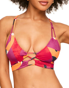 Adore Me Tatiana Bikini Bra in color Abstract Forms C01 and shape two piece