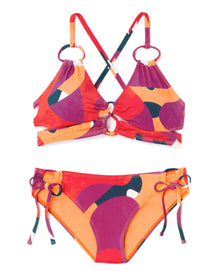 Adore Me Tatiana Bikini Bra in color Abstract Forms C01 and shape two piece