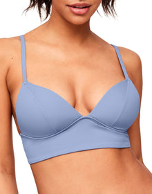 Adore Me Nina Bra in color Purple Impression and shape two piece