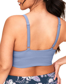 Adore Me Nina Bra in color Purple Impression and shape two piece