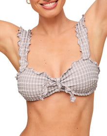 Adore Me Steph Bra in color Gingham- Raindrops and shape two piece