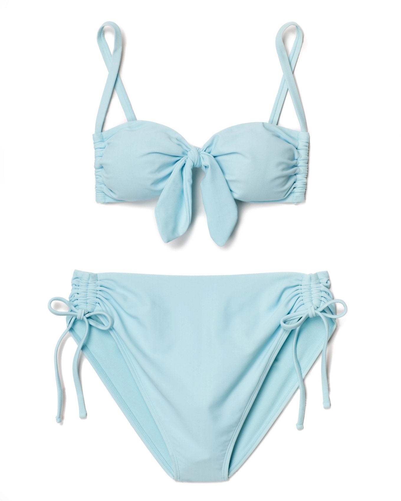 Adore Me Sienna Bra in color Iced Aqua and shape two piece
