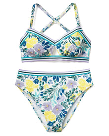 Adore Me Gisele Bra in color Paradise Bouquet C02 and shape two piece