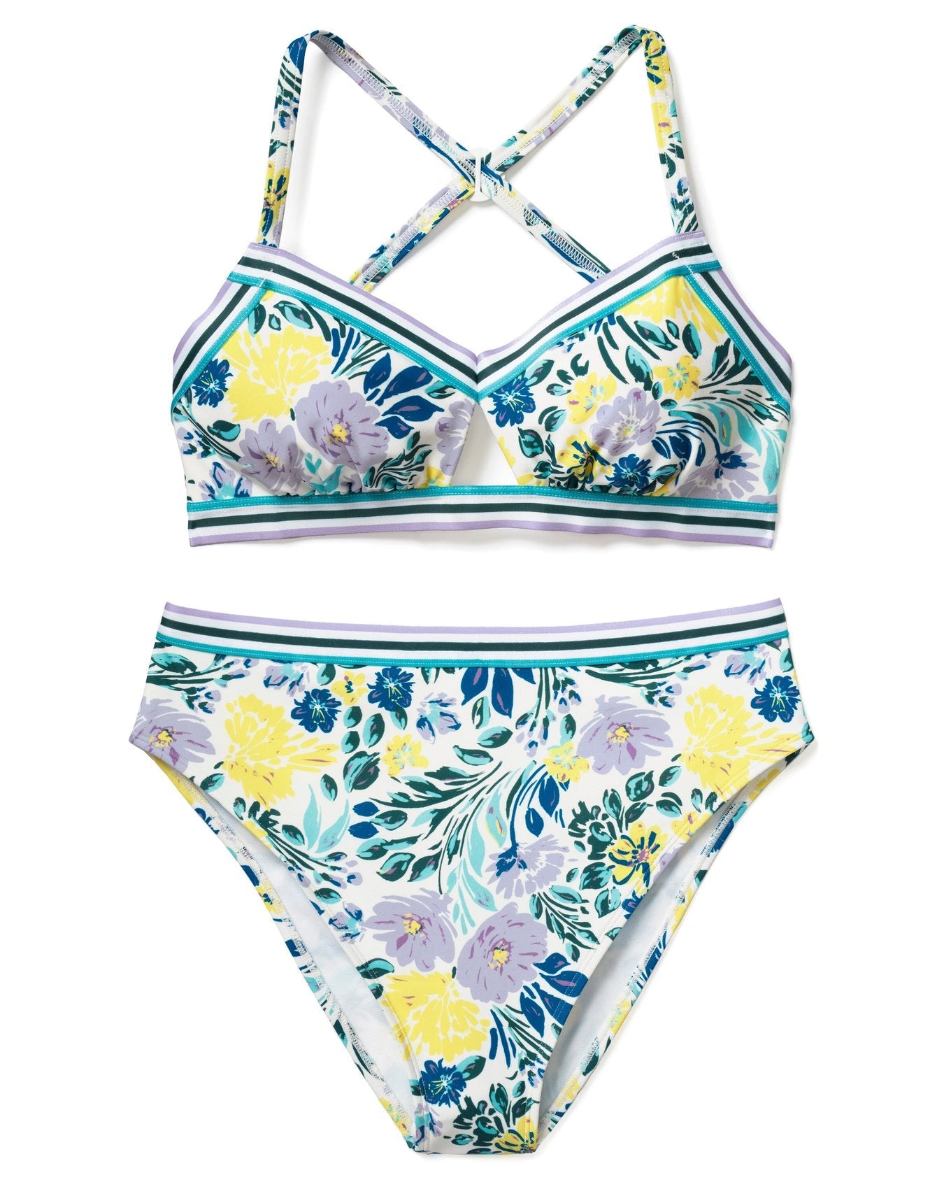 Adore Me Gisele Bra in color Paradise Bouquet C02 and shape two piece