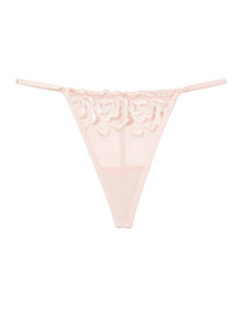 Adore Me Jestina G-String Panty in color Soft Pink and shape g-string