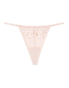 Adore Me Jestina G-String Panty in color Soft Pink and shape g-string