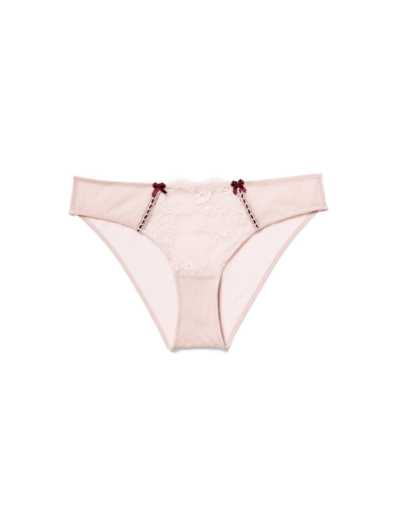Adore Me Yara Bikini Panty in color Peach Whip and shape bikini