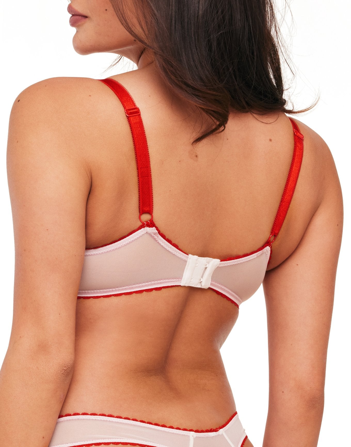 Adore Me Rosa Unlined Balconette in color Blooming Vines Emb C06 and shape balconette