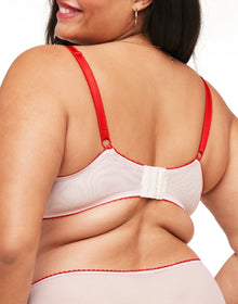 Adore Me Rosa Unlined Balconette in color Blooming Vines Emb C06 and shape balconette