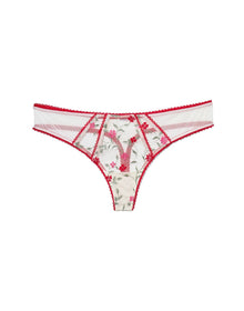 Adore Me Rosa Thong Panty in color Blooming Vines Emb C06 and shape thong