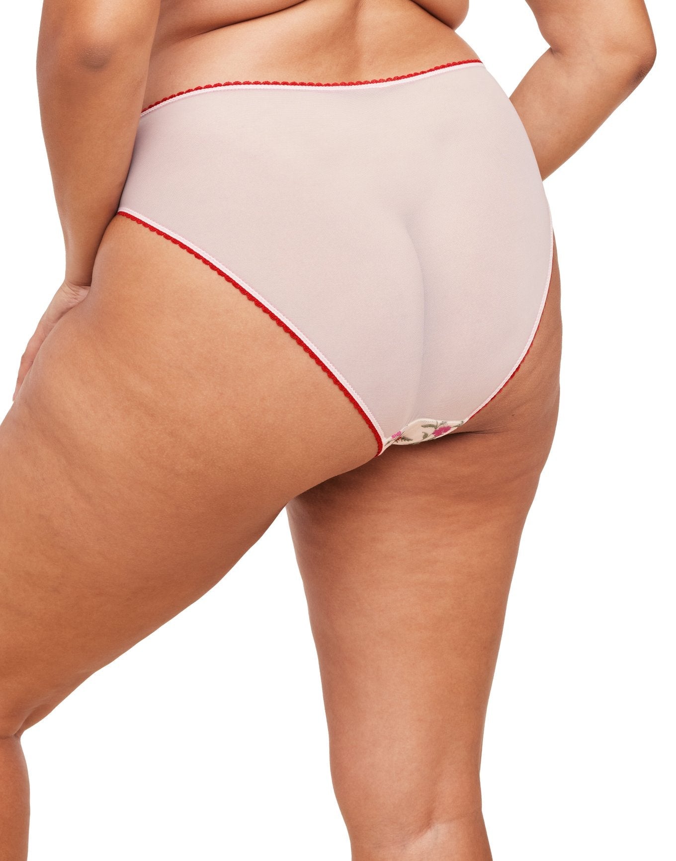 Adore Me Rosa Bikini Panty in color Blooming Vines Emb C06 and shape bikini