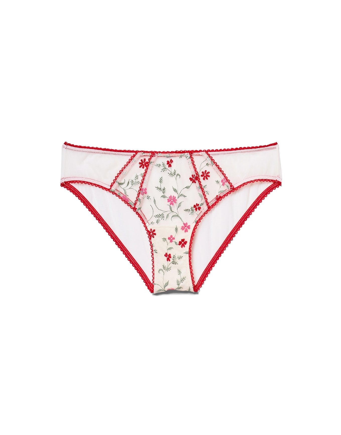 Adore Me Rosa Bikini Panty in color Blooming Vines Emb C06 and shape bikini