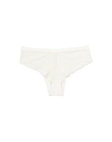 Adore Me Samanta Cheeky Panty in color Whisper White and shape cheeky