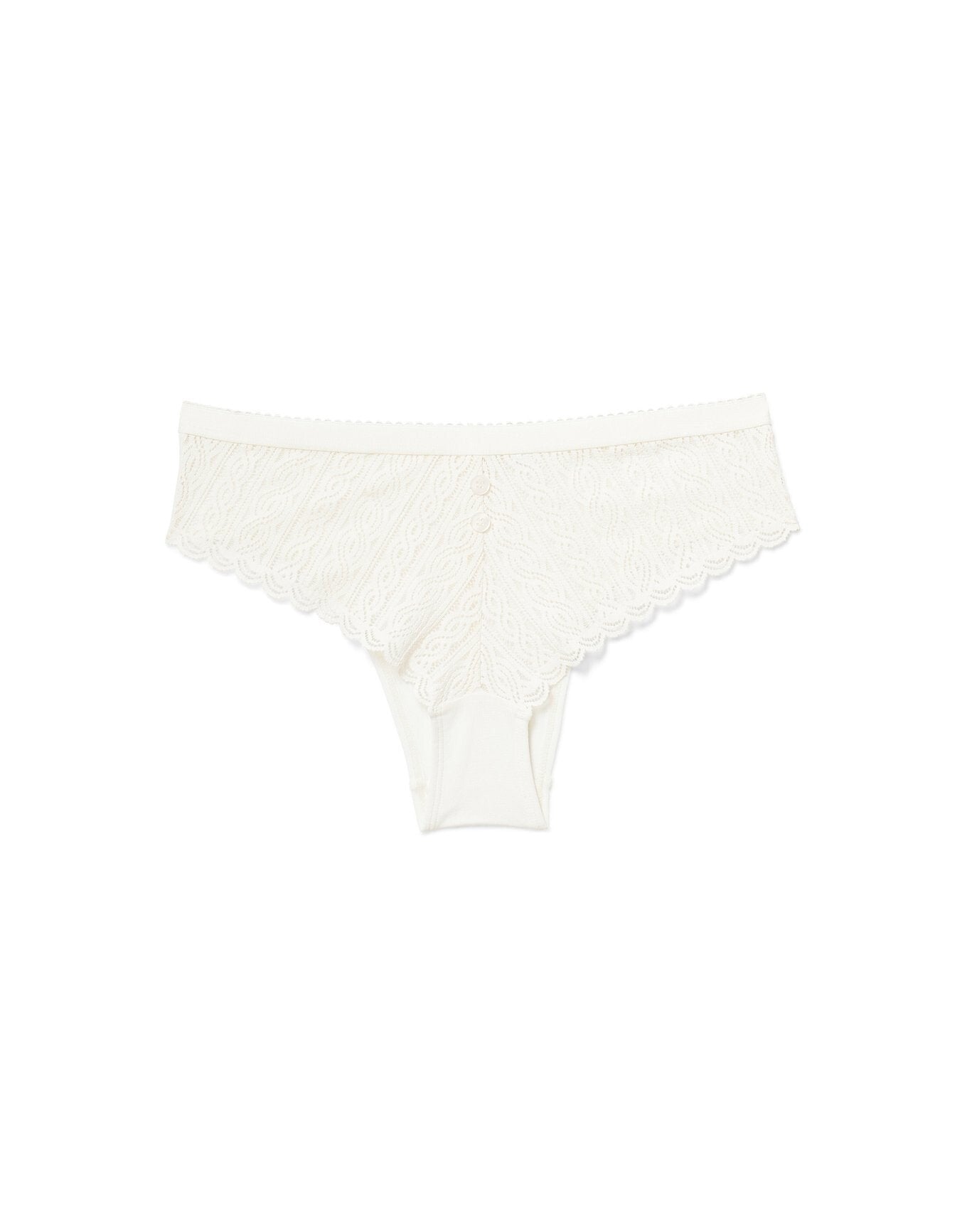 Adore Me Samanta Cheeky Panty in color Whisper White and shape cheeky