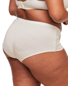 Adore Me Samanta Shorts in color Whisper White and shape shortie