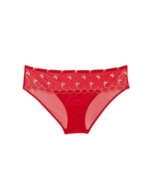 Adore Me Bettie Hipster Panty in color Barbados Cherry and shape hipster
