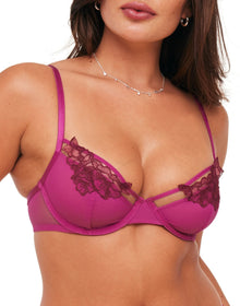 Adore Me Andy Unlined Demi in color Festival Fuchsia and shape demi