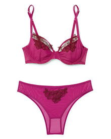 Adore Me Andy Unlined Demi in color Festival Fuchsia and shape demi