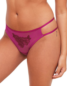 Adore Me Andy Bikini Panty in color Festival Fuchsia and shape bikini
