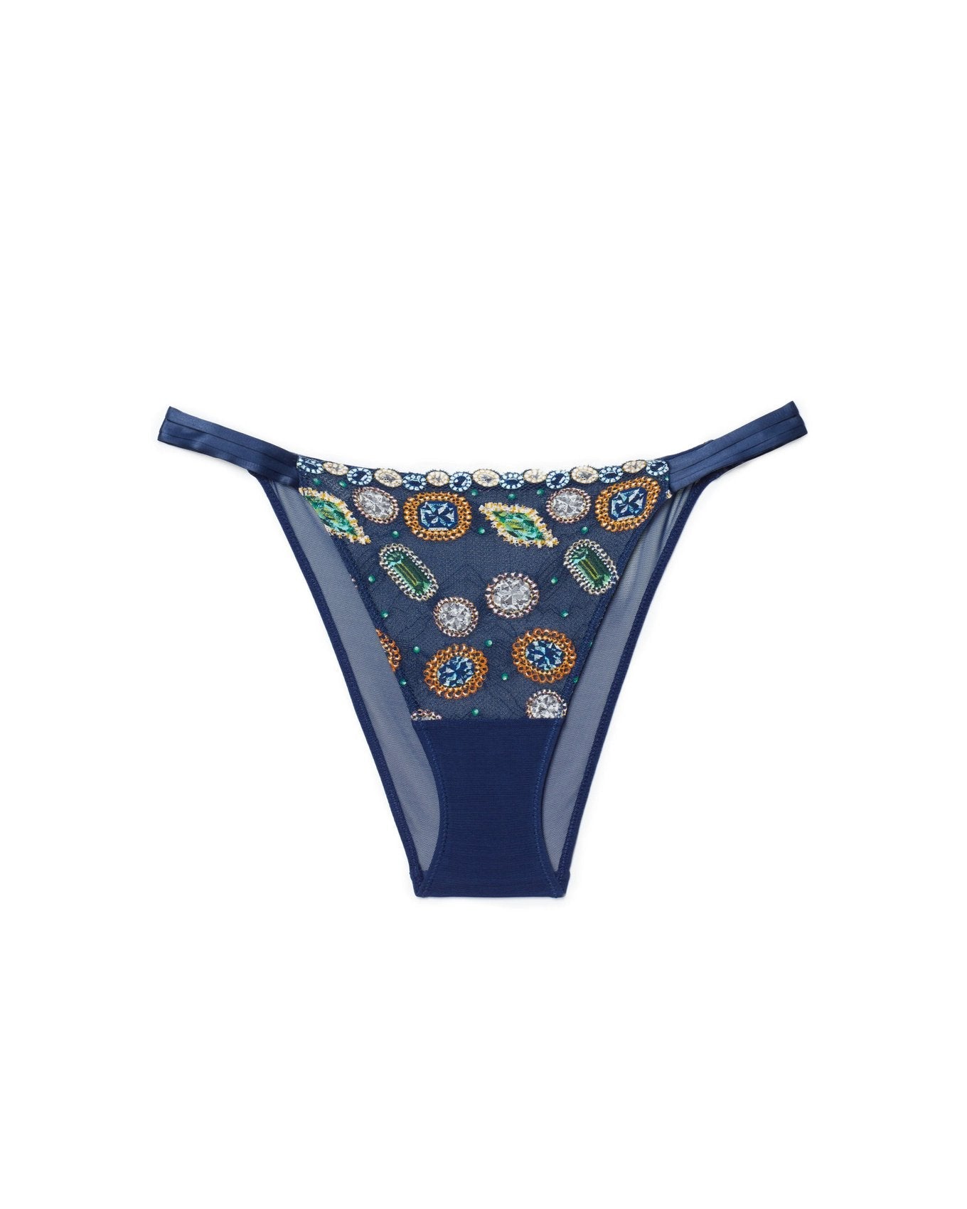 Adore Me Dianna Brazilian Panty in color Gem Lace C01 and shape brazilian