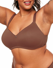 Adore Me Johanna Contour Demi in color Brown Patina and shape demi