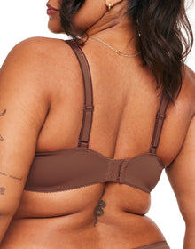 Adore Me Johanna Contour Demi in color Brown Patina and shape demi