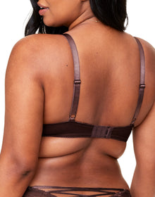 Adore Me Enny Contour Bra in color Deep Mahogany and shape balconette